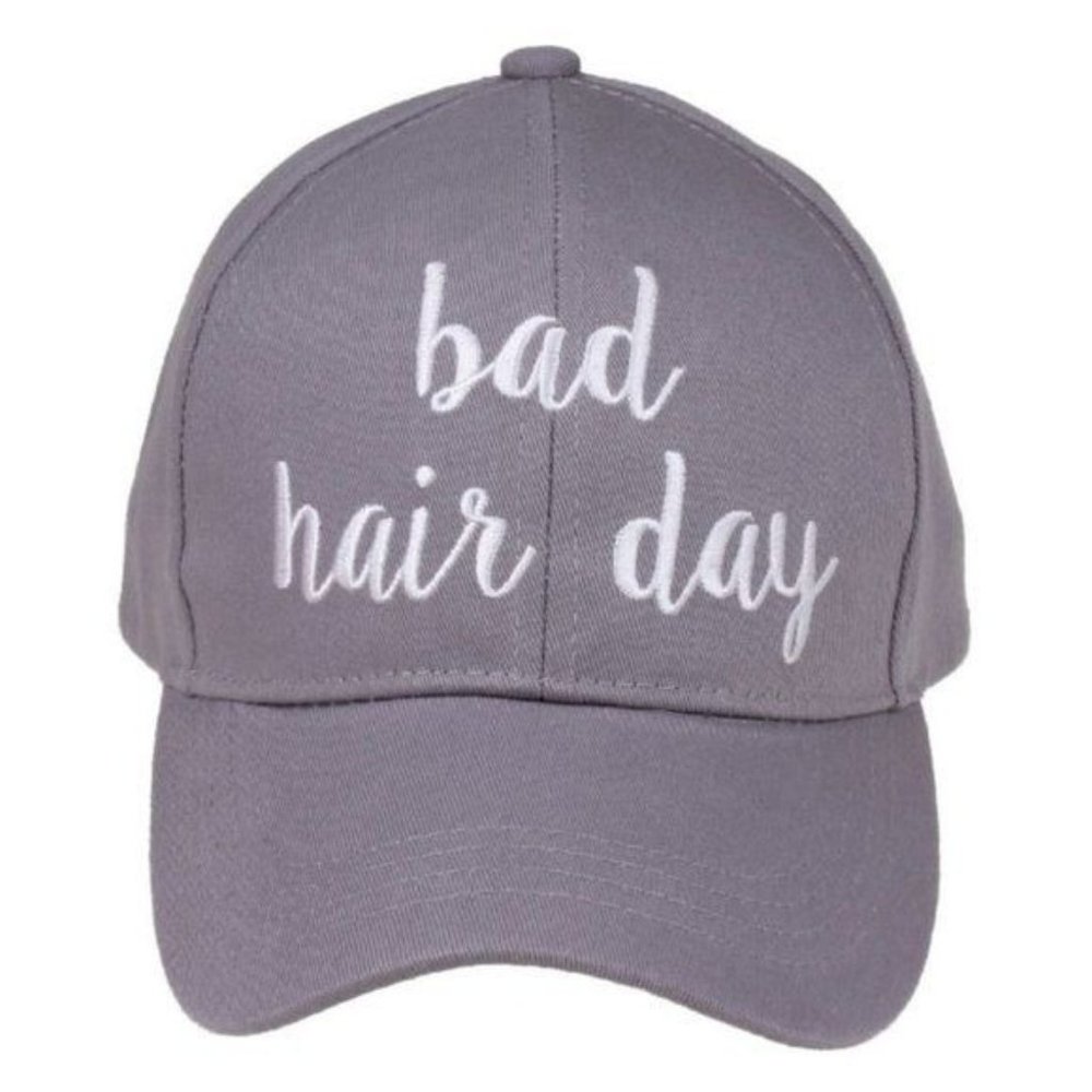 "BAD HAIR DAY" - Embroidered Adjustable‎ Ball Cap - Picture 2 of 6